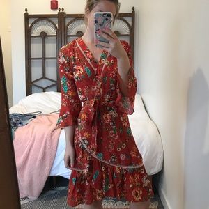 Floral Wrap Dress